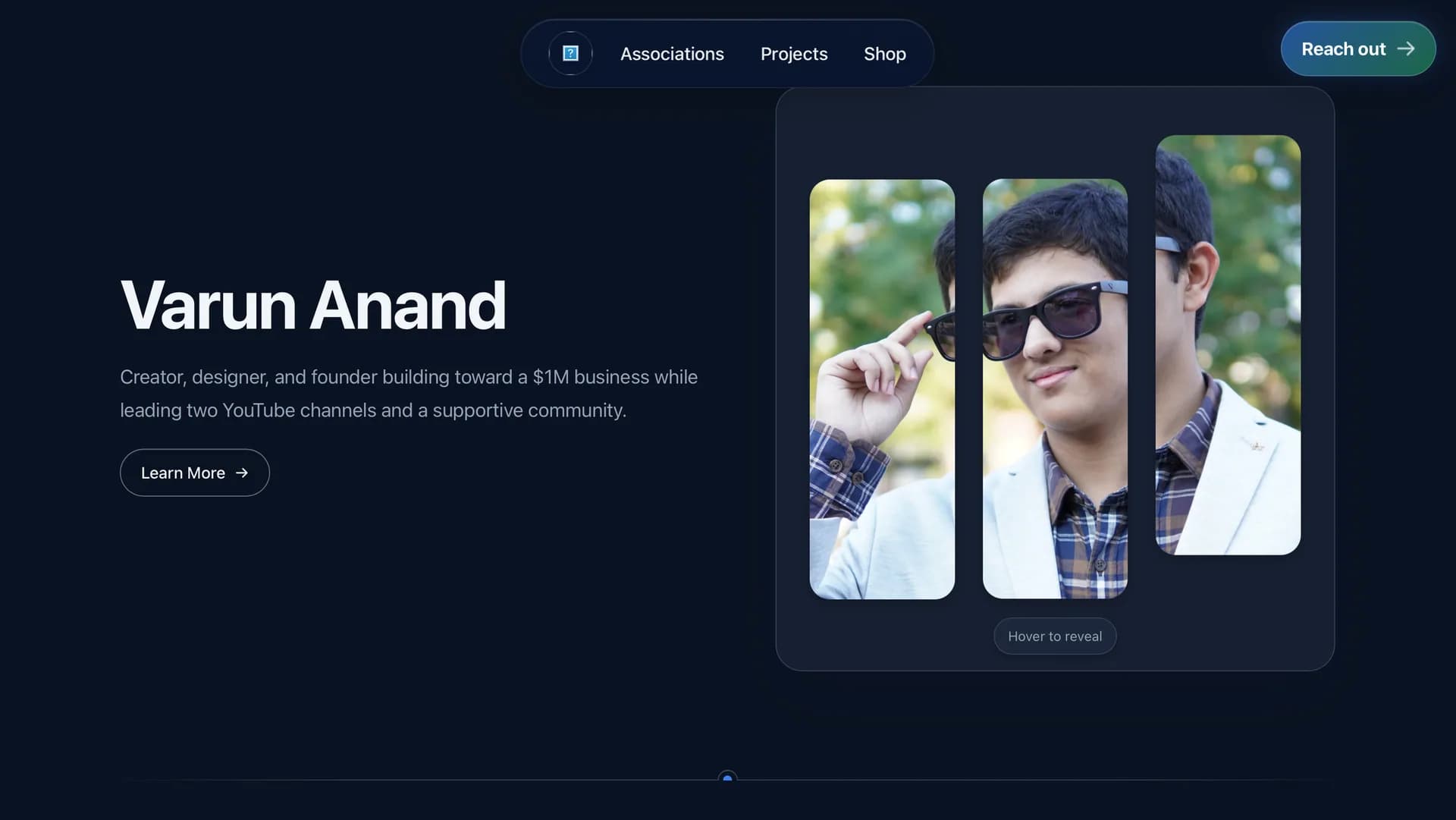 Old portfolio + semi-CMS — The previous site, and the honest hack that kept it current.